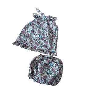 Vintage Tiny Tots two piece‎ floral infant outfit